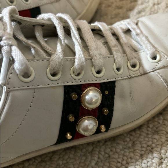 Gucci Ace studded pearl trainer - Picture 6 of 6